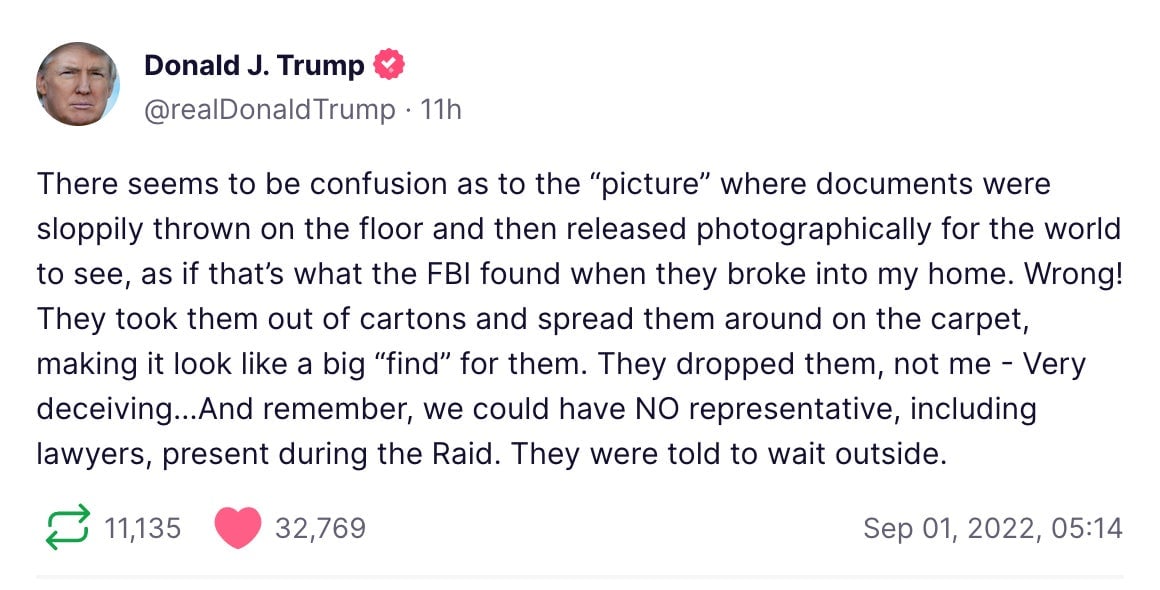 Screenshot: Truth Social