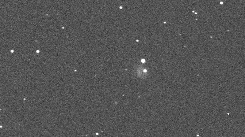 Una vista del impacto del DART en Didymos, capturada por el Proyecto Telescopio Virtual.