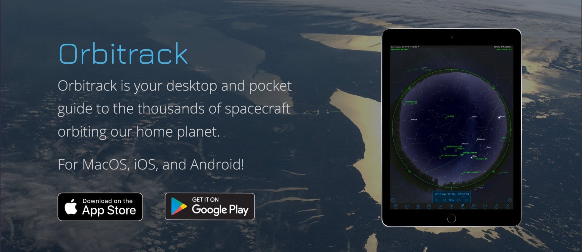 Screenshot: Orbitrack