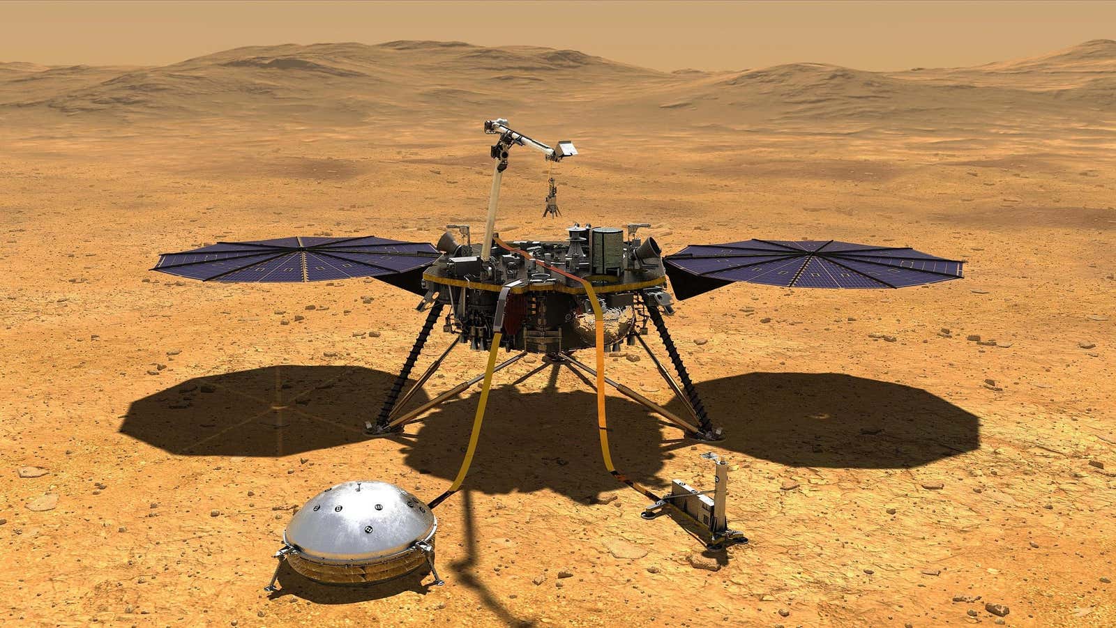 El robot Insight de la NASA