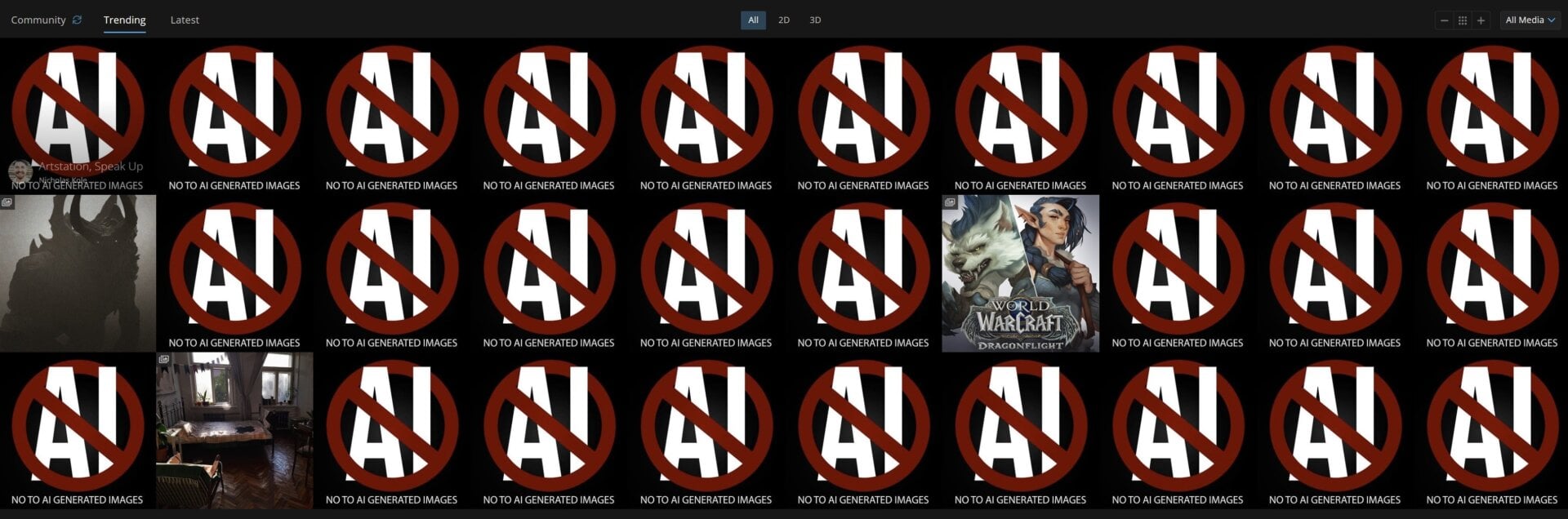 Screenshot: ArtStation