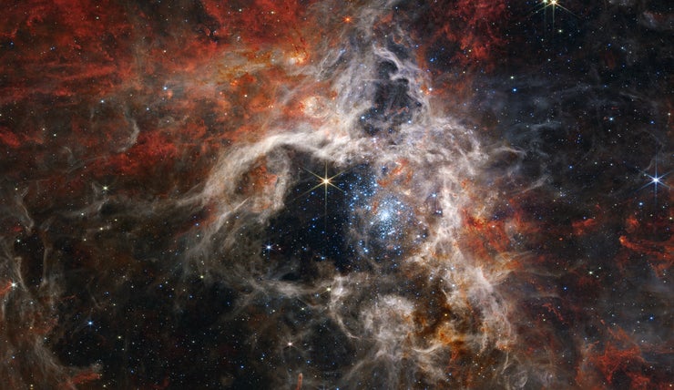 La Nebulosa de la Tarántula vista por el Webb