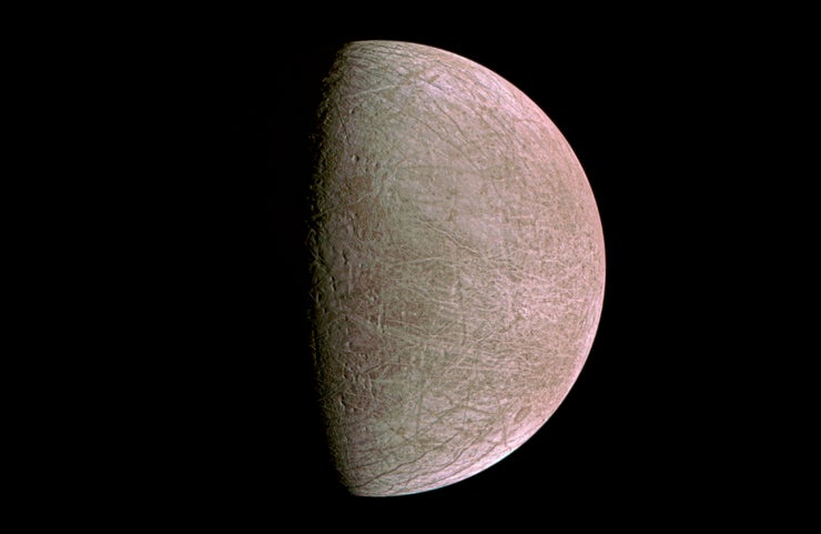 Europa fotografiada por Juno