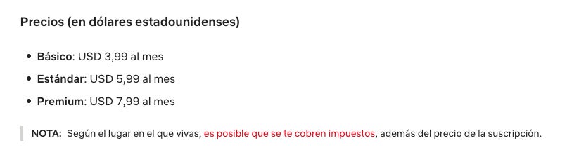 Nuevos precios en Venezuela, Paraguay, Bolivia y otros.