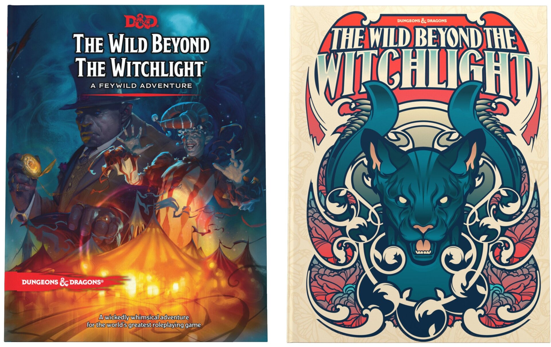 A la izquierda, la portada clásica de Las Tierras más allá de Brujaluz, a la derecha, la portada alternativa.