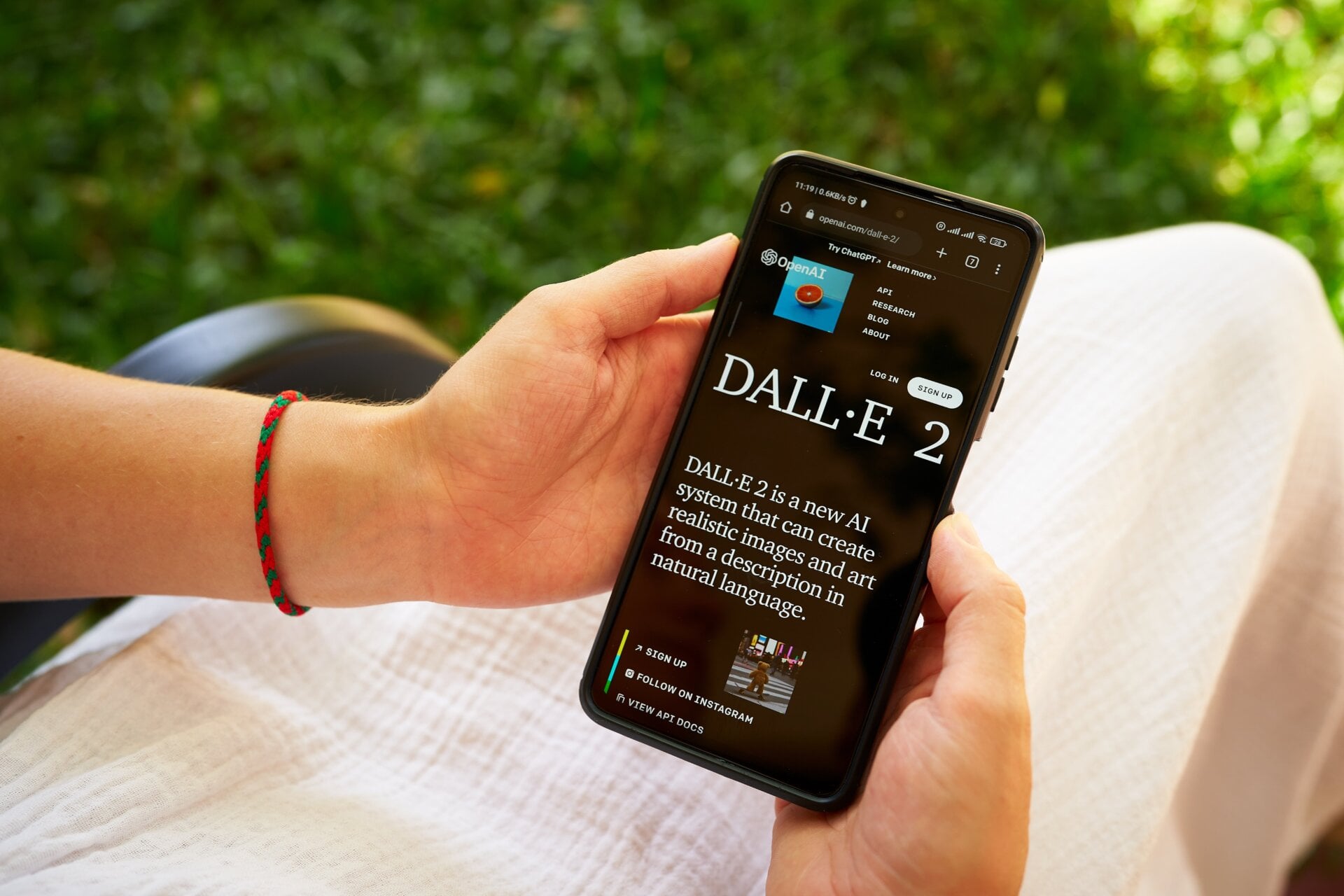 Un usuario accidente a la herramienta de IA, DALL_E