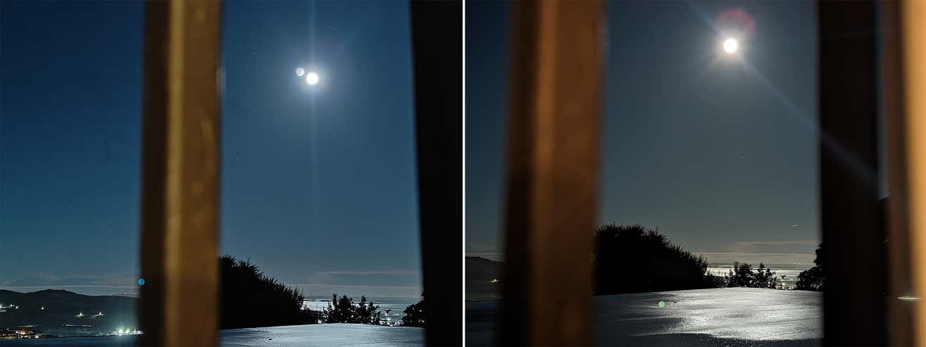 A la izquierda, la foto tomada con el OnePlus 11, a la derecha, con el Pixel 7.