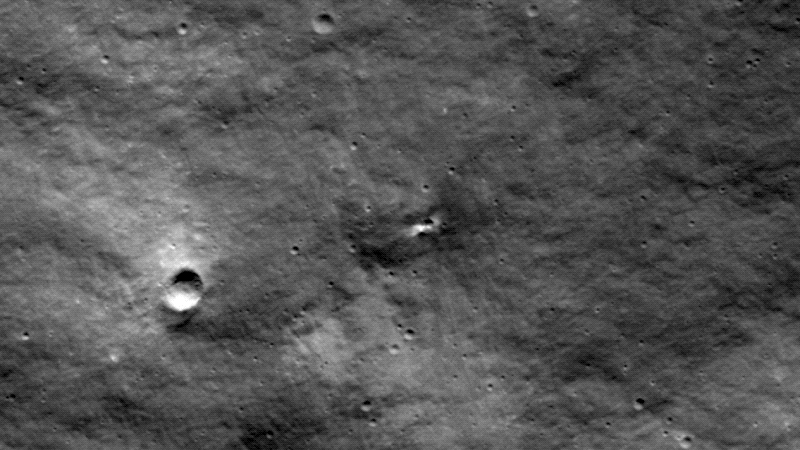 Las imágenes de antes y después revelan el lugar probable del accidente.