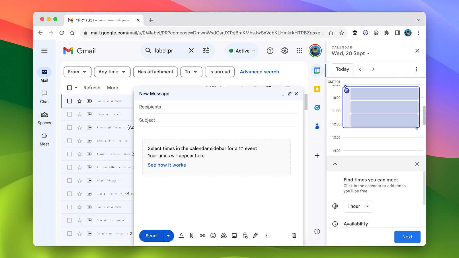 Screenshot: Gmail
