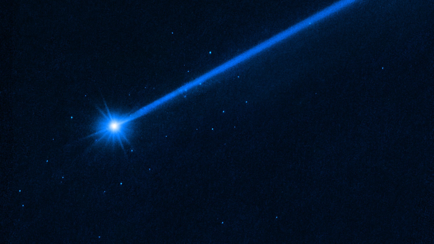 El asteroide Dimorphos, ahora rodeado por casi 40 rocas espaciales.