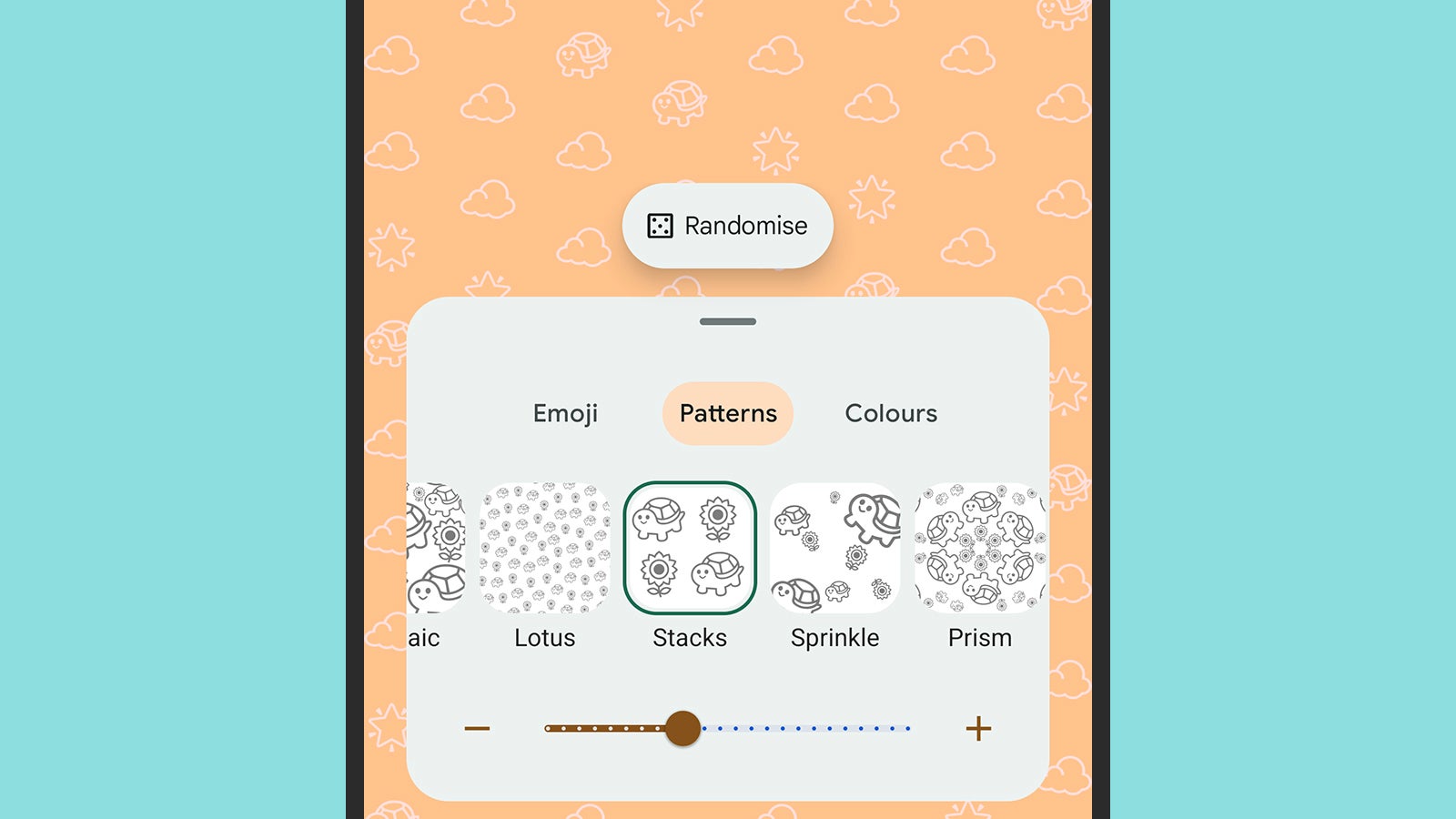 Obtén Android 14 para crear fondos de pantalla para tí.