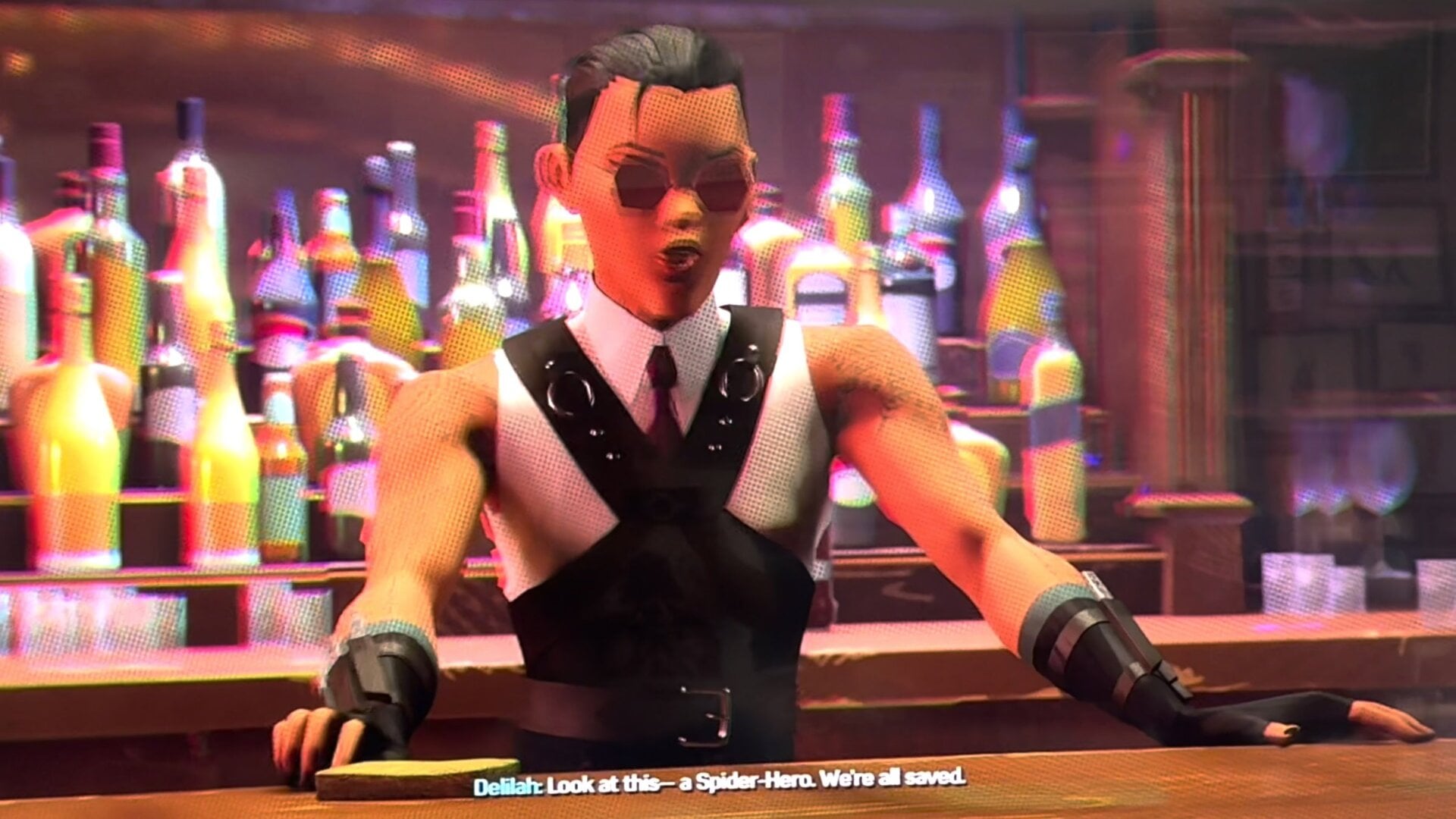 Delliah en todo el estilo Spider-Verse.