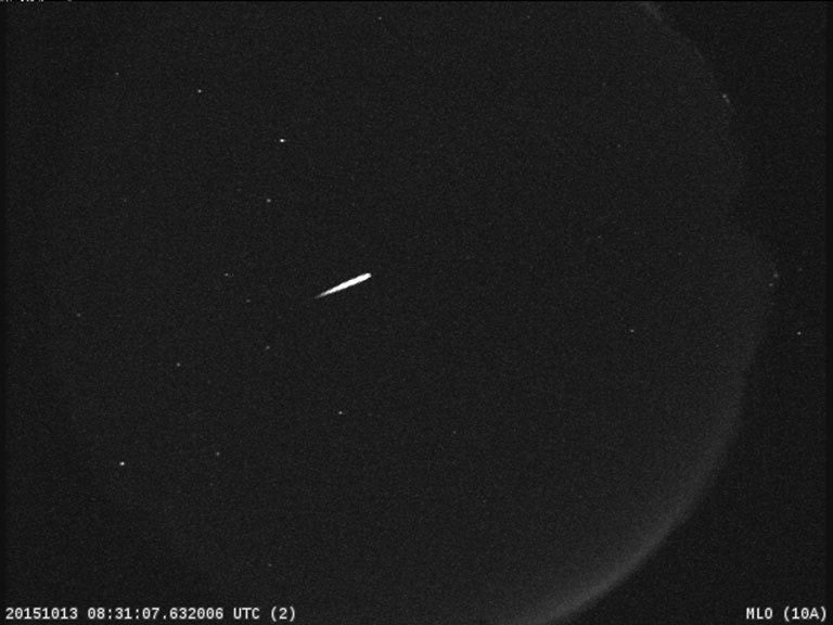 Un meteorito Oriónida.