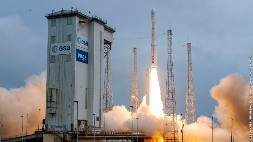 Photo: ESA/CNES/Arianespace/Optique Video du CSG/S Martin