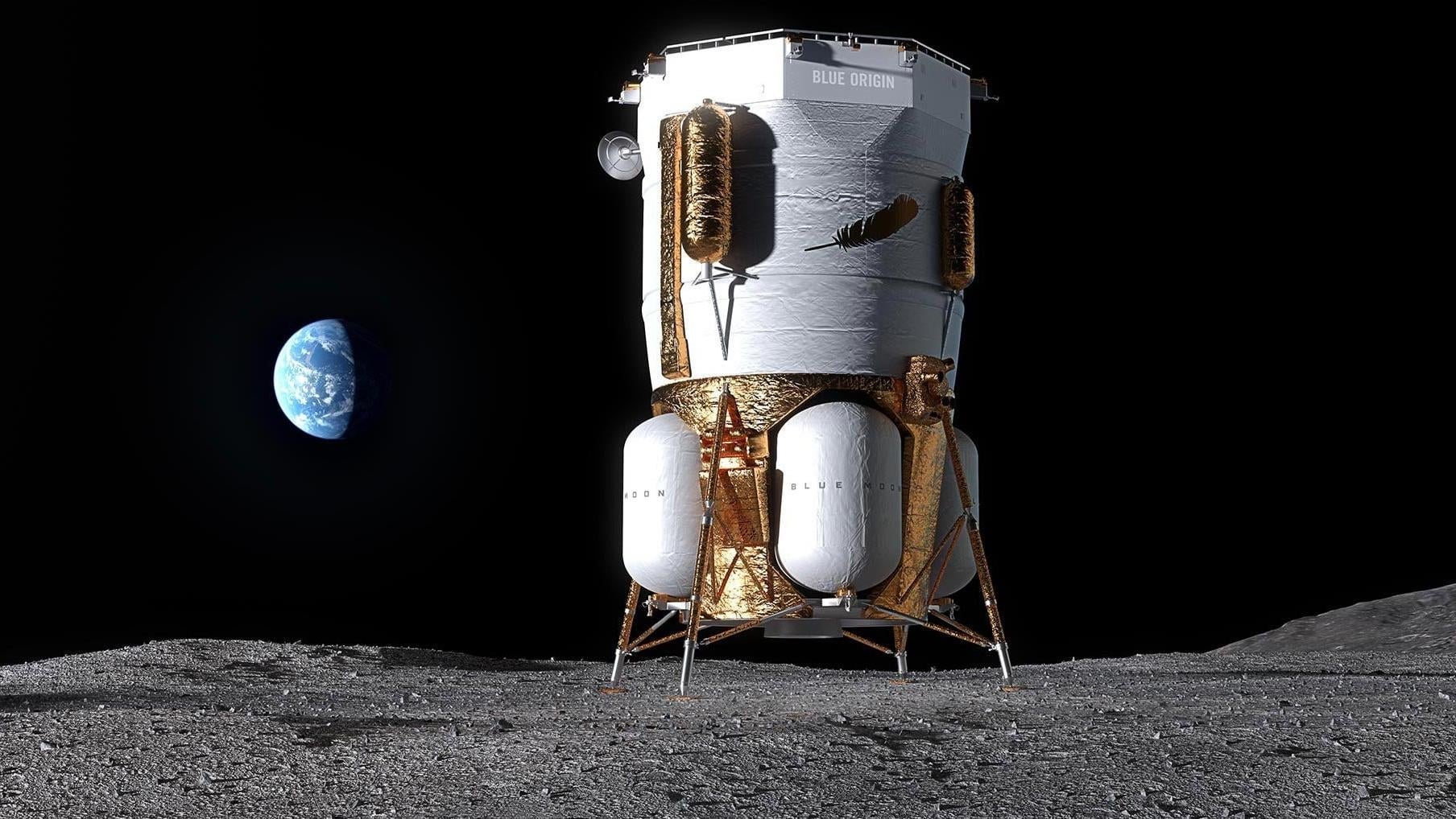 Una imagen conceptual del MK1 de Blue Origin.