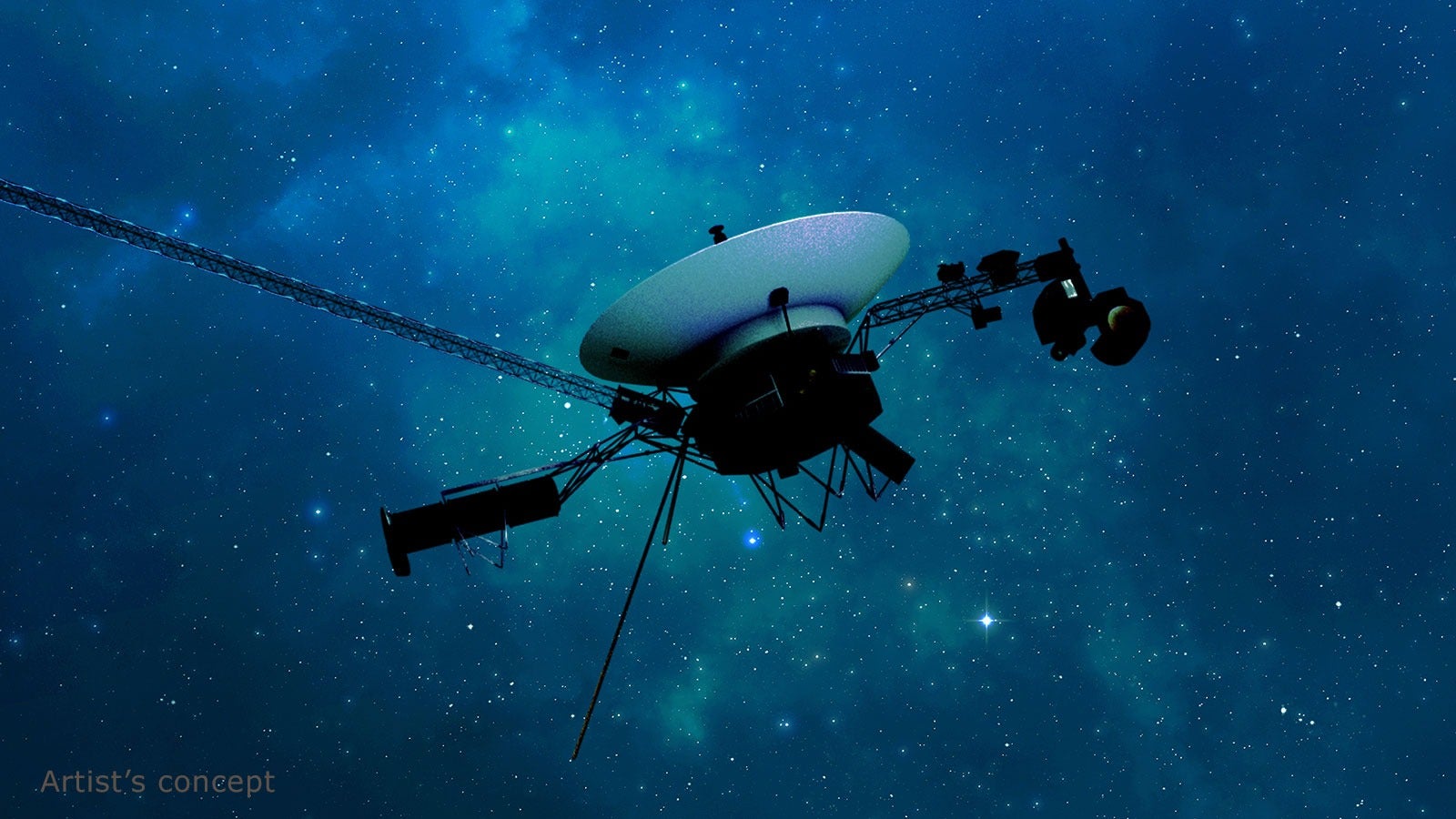 Concepción artística de una sonda Voyager.