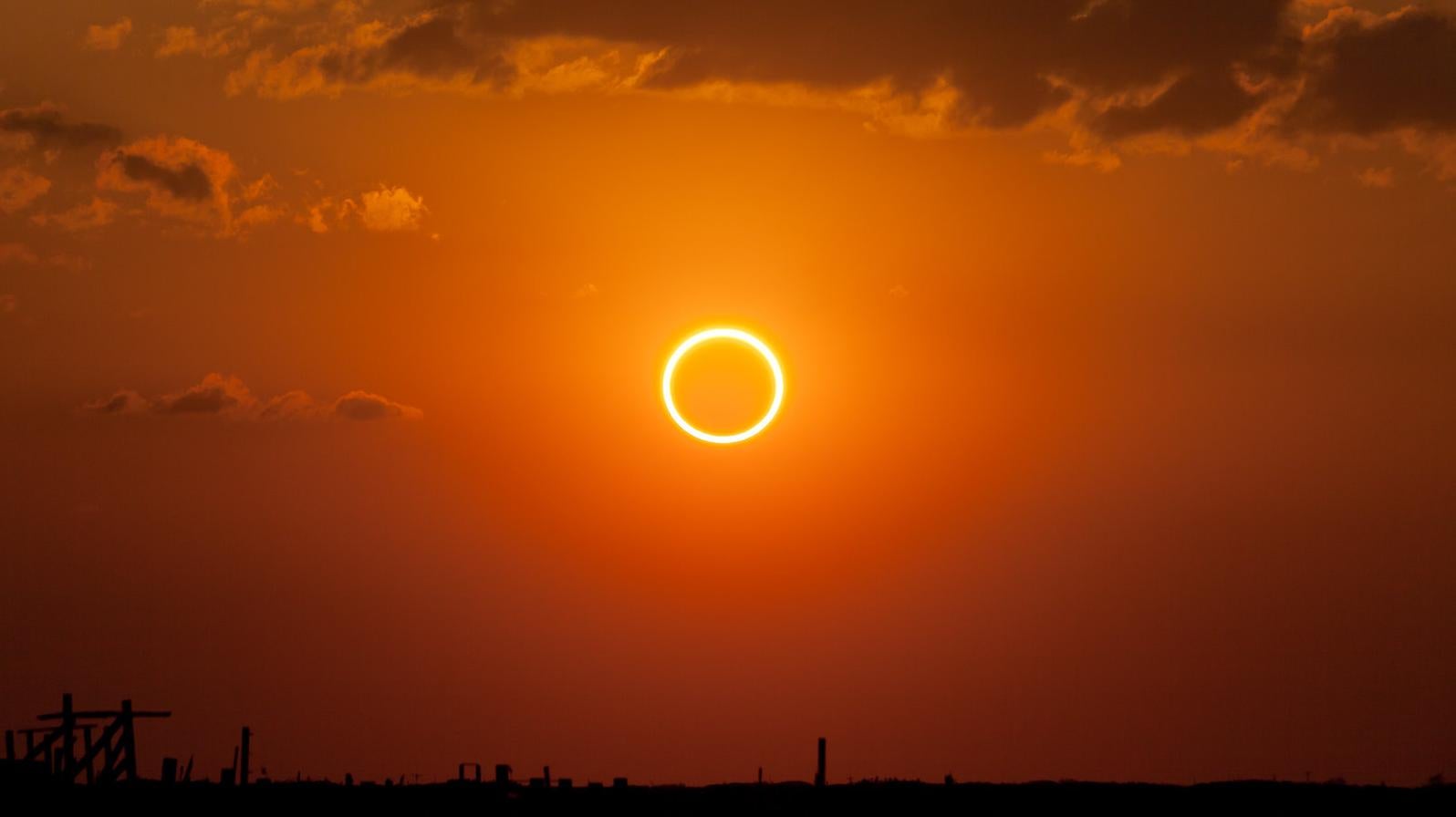 El eclipse solar anular del 20 de mayo de 2012.