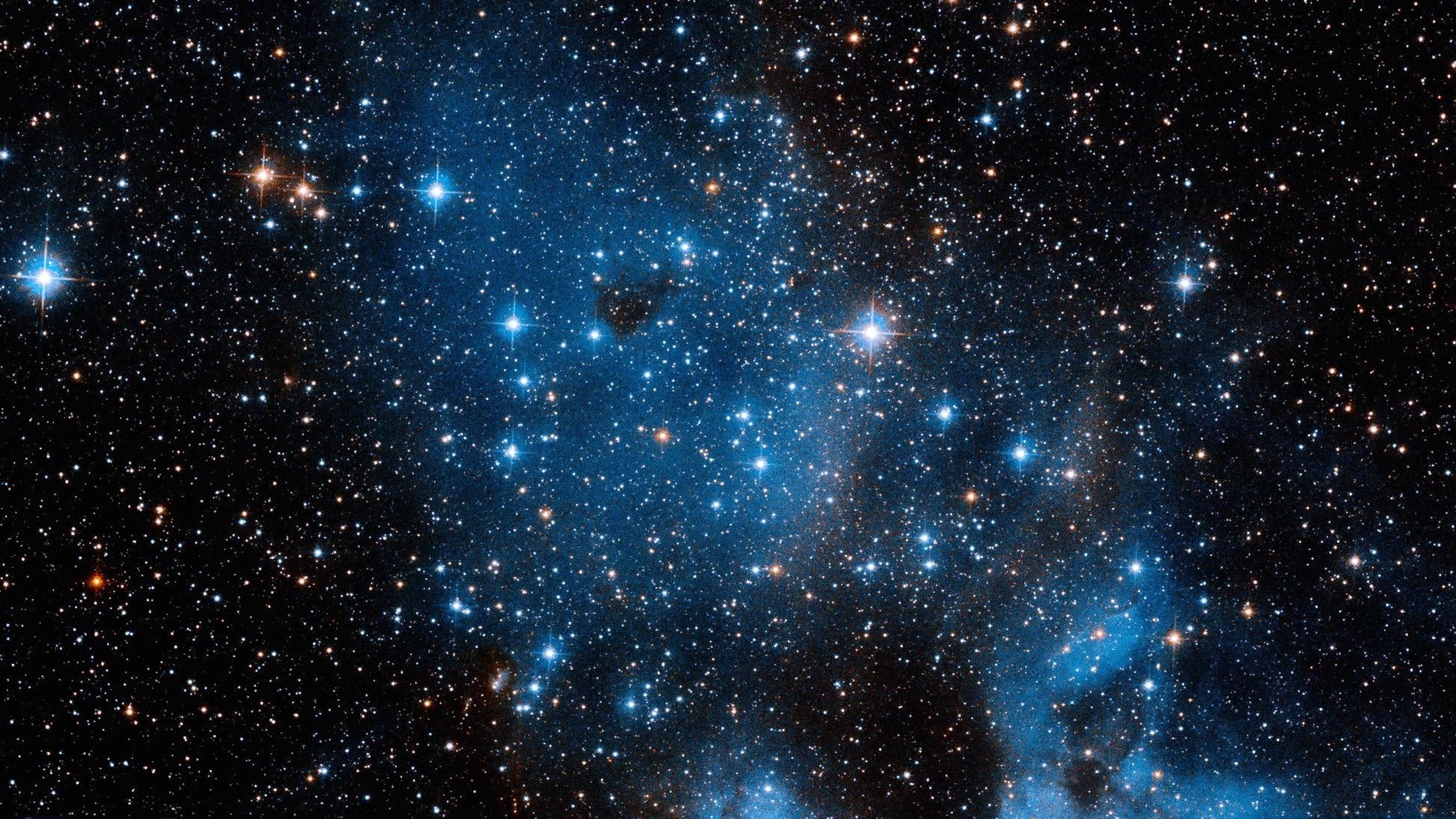 Clúster abierto NGC 1858, fotografiado por el Hubble en 2022.
