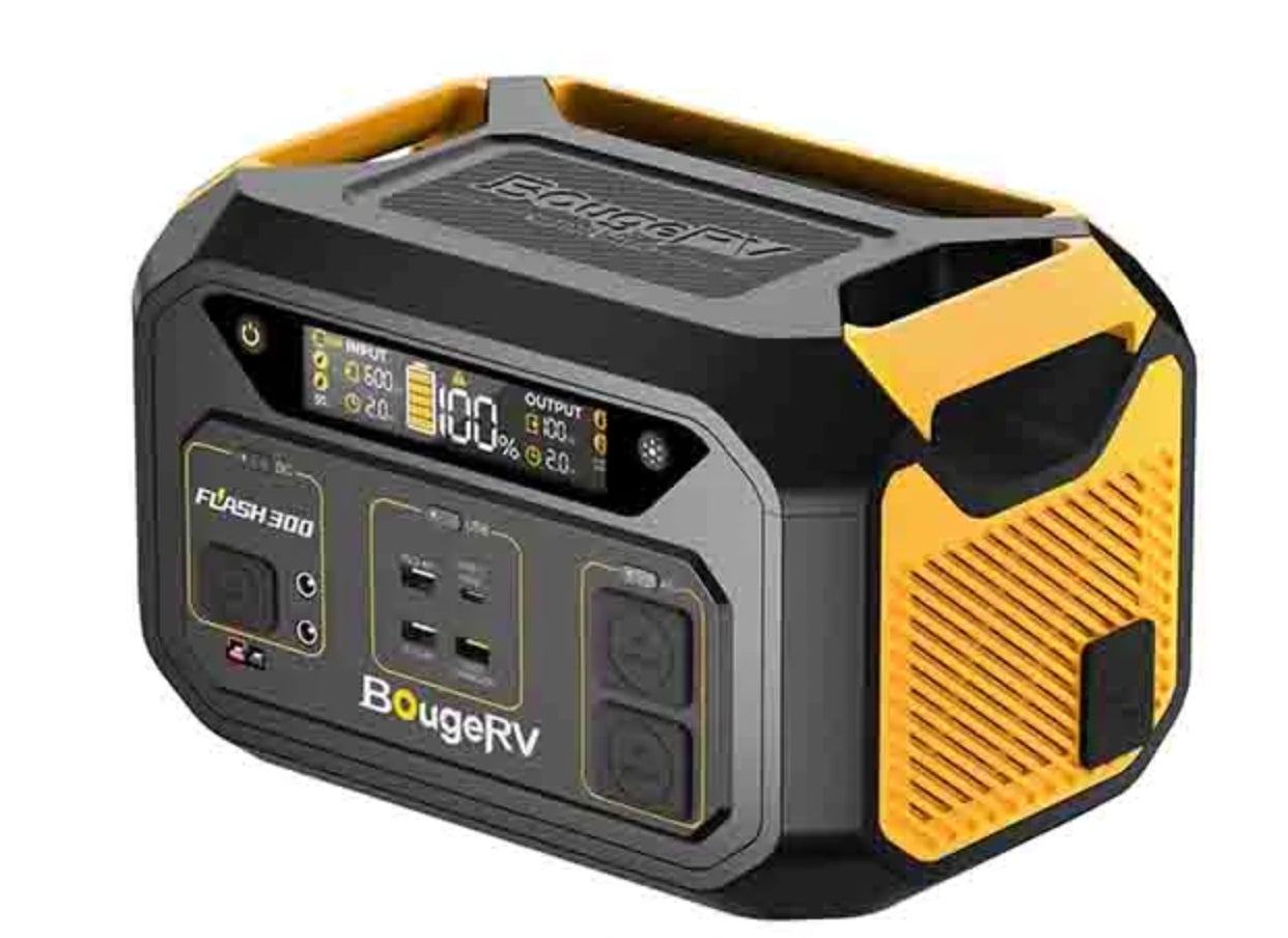 Un banco de energía portátil.