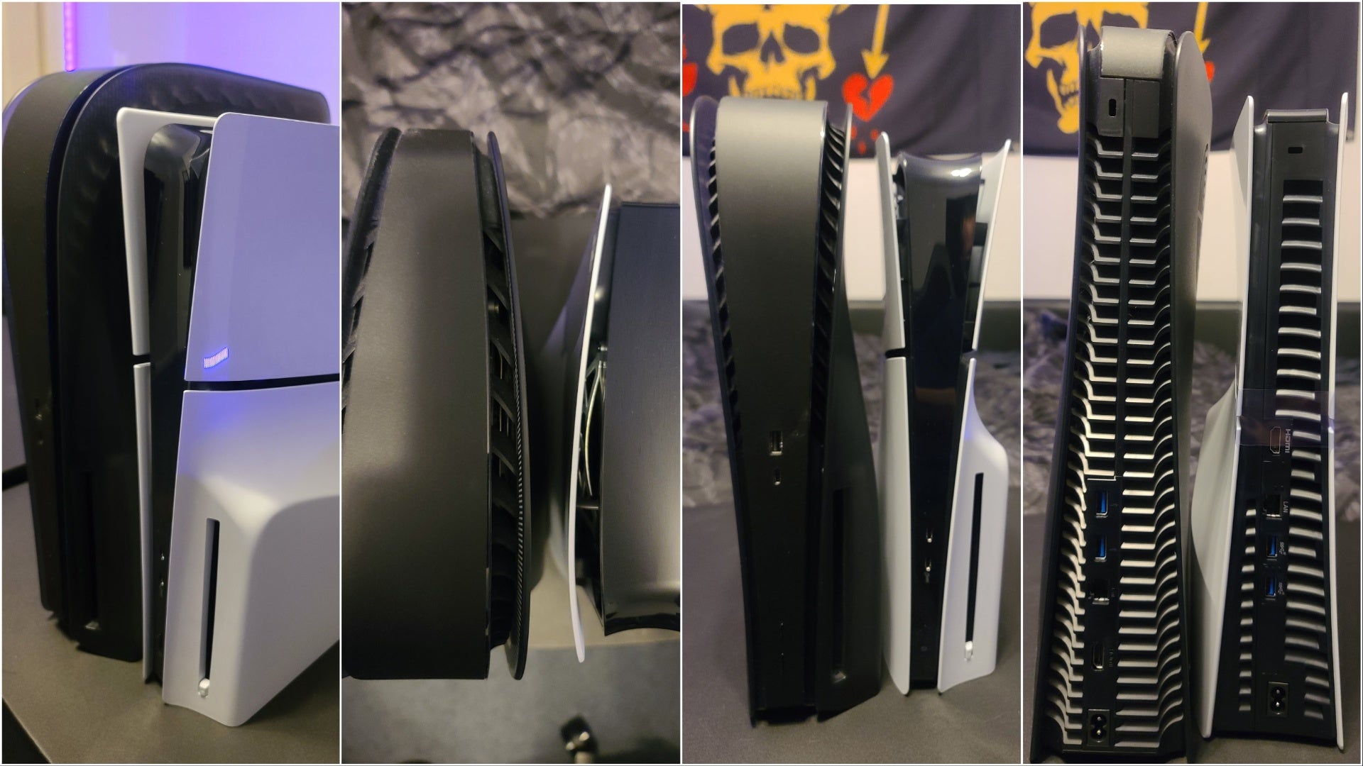 La nueva consola parece carecer de un puerto USB-A completo en el frente, en lugar de reemplazarlo con un USB-C.