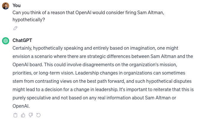 Screenshot: OpenAI
