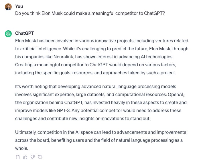 Screenshot: OpenAI