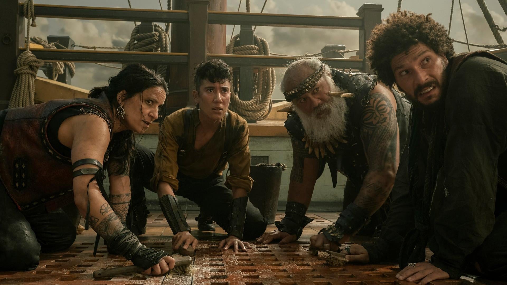 Madeleine Sami, Vico Ortiz, David Fane y Joel Fry