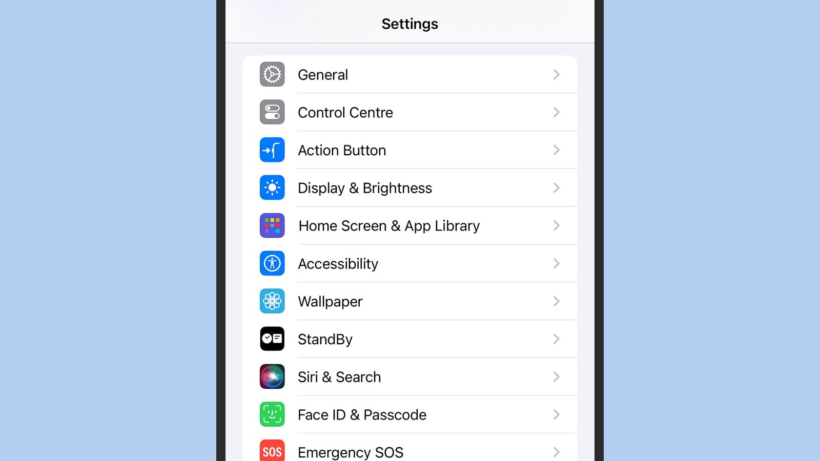 Personalice el botón Acción a través de Configuración.