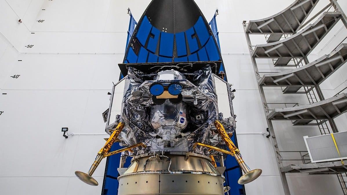 El módulo de aterrizaje Peregrine de Astrobotic ahora está lleno de combustible y listo para su lanzamiento.