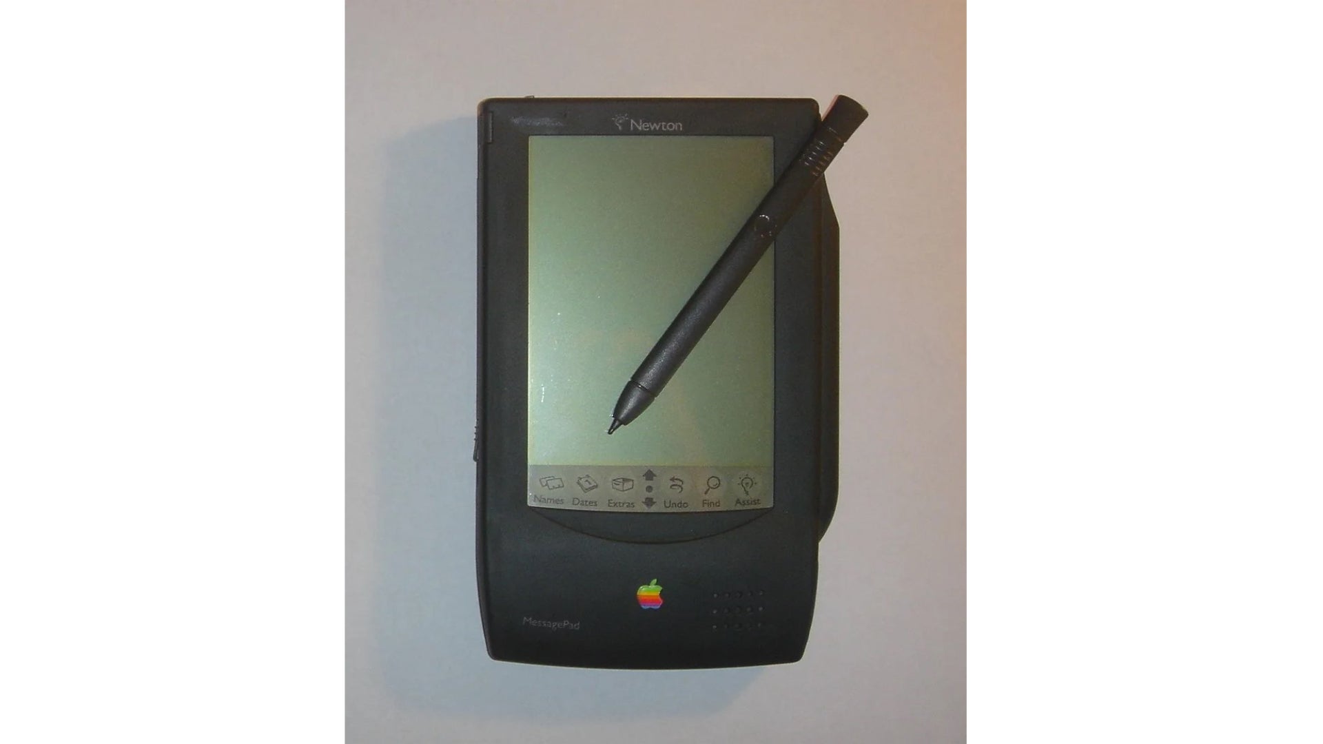 Página de mensajes de Apple Newton