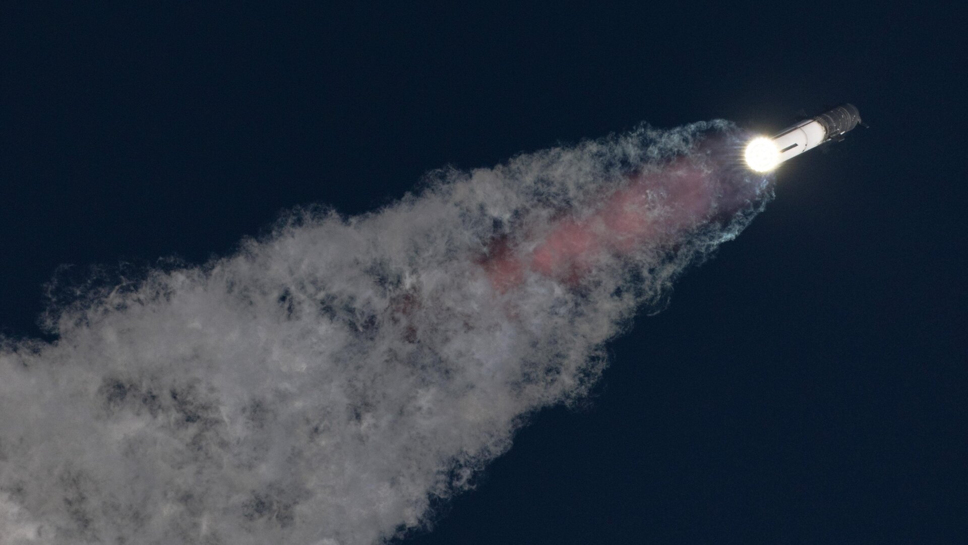 Starship durante su segundo vuelo de prueba, el 18 de noviembre de 2023.