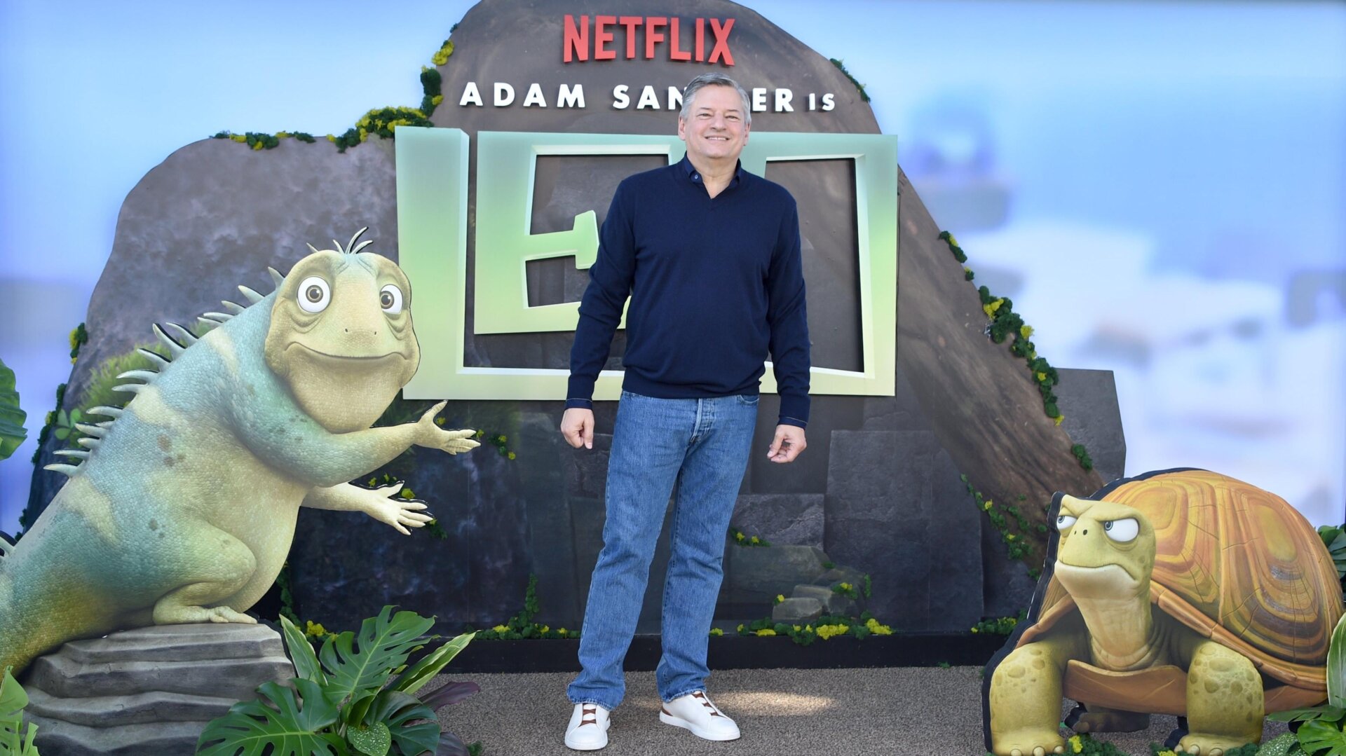 El director ejecutivo de Netflix, Ted Sarandos, en el león estreno en Los ángeles.