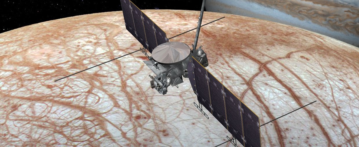 Representación de Europa Clipper. 
