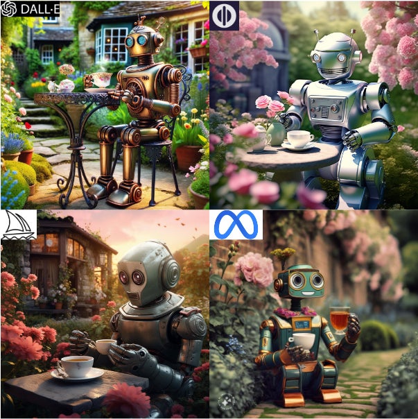 Image: OpenAI, Midjourney, Meta, Playground AI