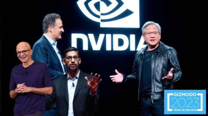 El CEO de Nvidia fue el hombre de este año, el año siguiente y el siguiente