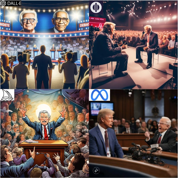 Image: OpenAI, Midjourney, Meta, Playground AI