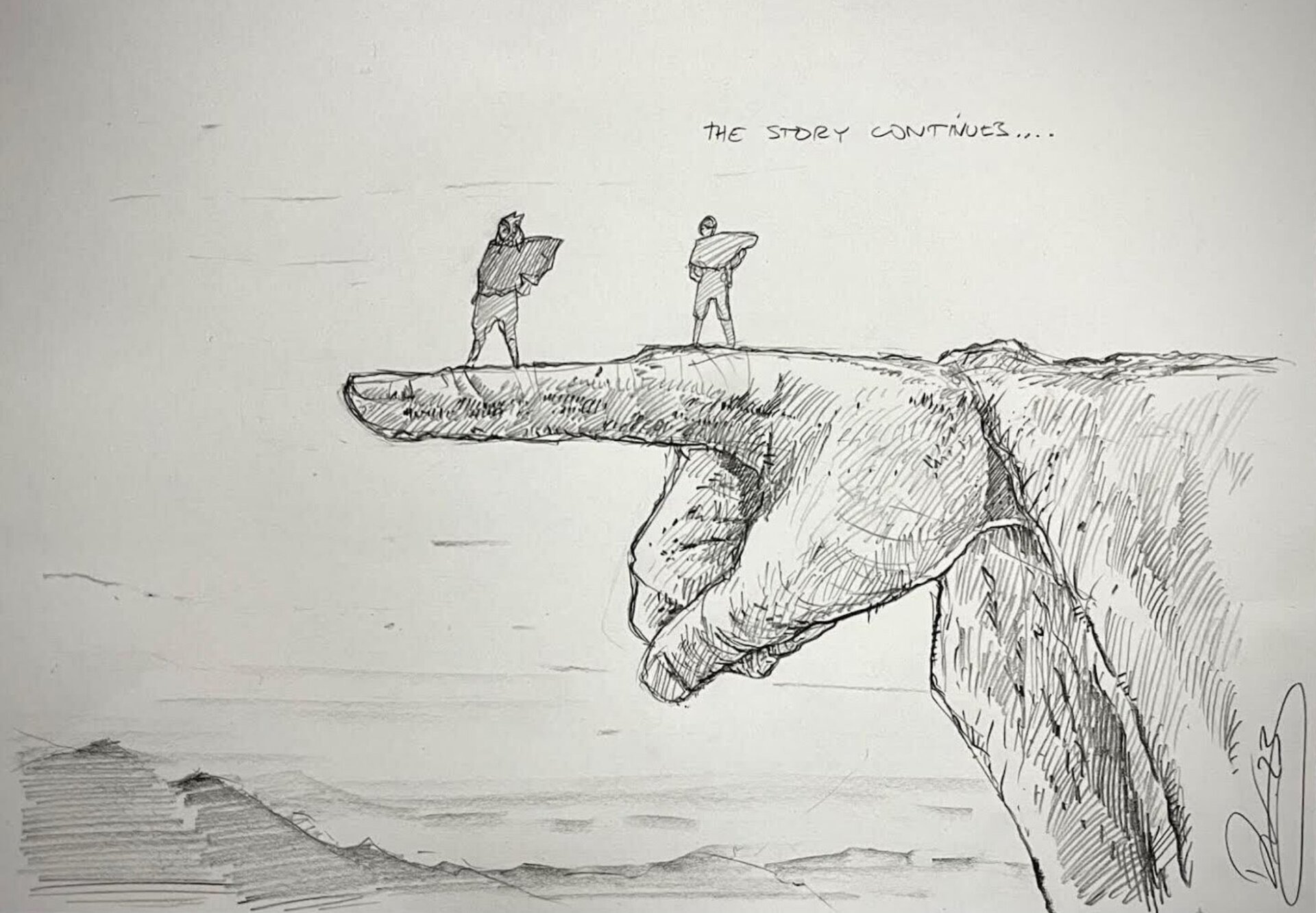 El boceto de Filoni. 