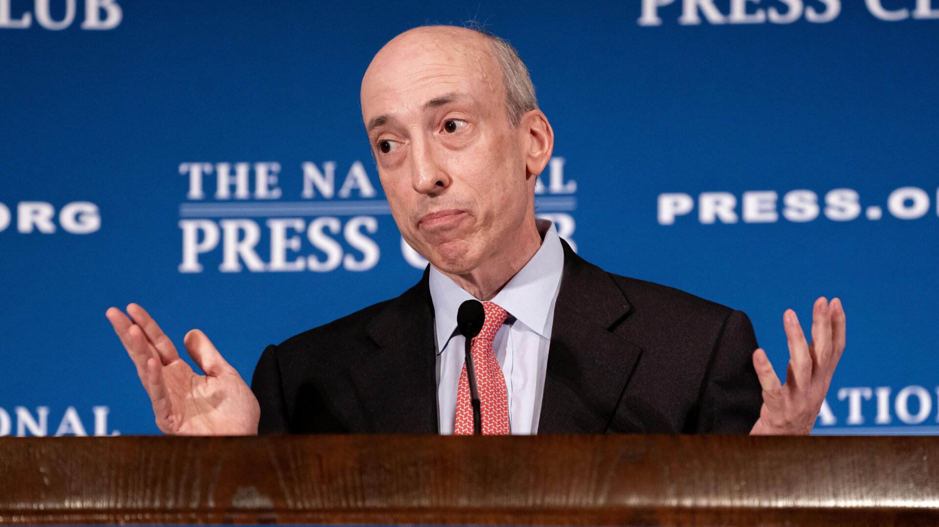 Gary Gensler, presidente de la Comisión de Bolsa y Valores de EE. UU. (SEC), habla durante un evento en el Club Nacional de Prensa en Washington, DC , Estados Unidos.