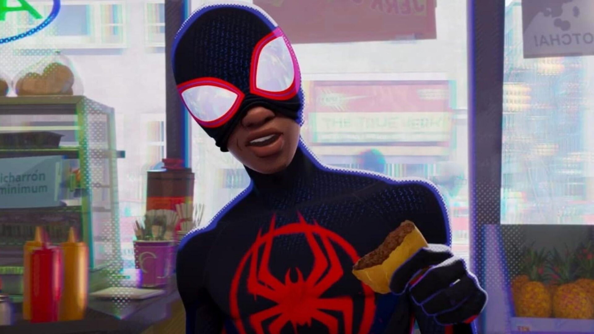 Miles Morales tiene algunos problemas al final de Spider-Man: A través del Spider-Verse.