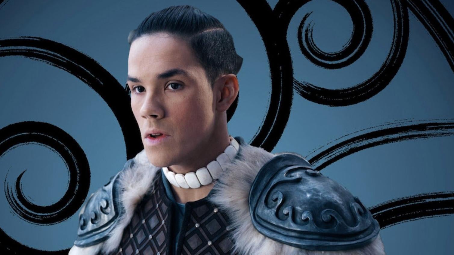 Ian Ousley como Sokka en Netflix Avatar: El último maestro del aire.