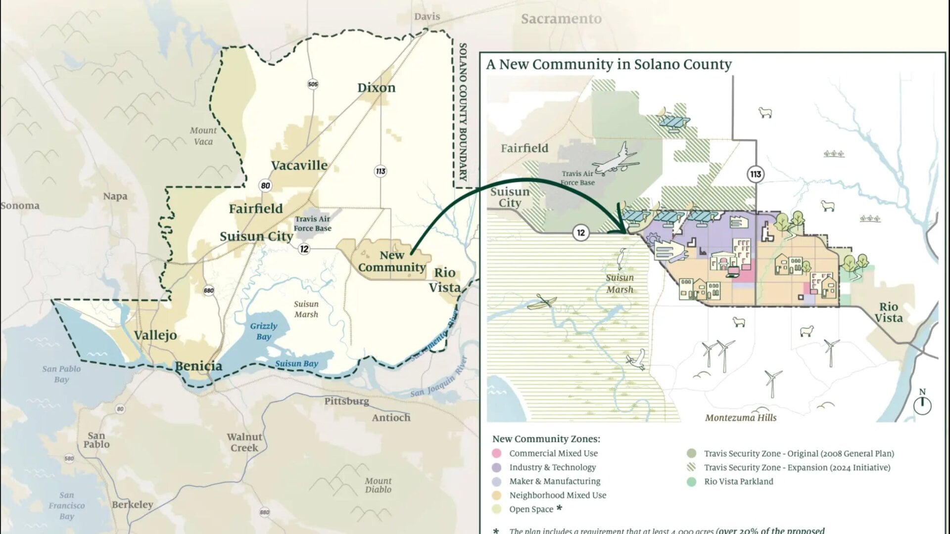 Multimillonarios tecnológicos publican mapa de ciudad utópica que quieren  construir en California