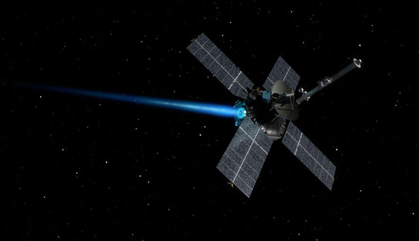 Impresión del Mariner 4 realizando un motor quemado. 