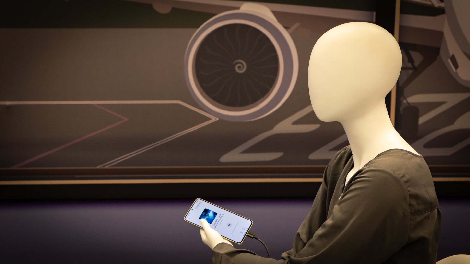 Mi compañero de trabajo maniquí.