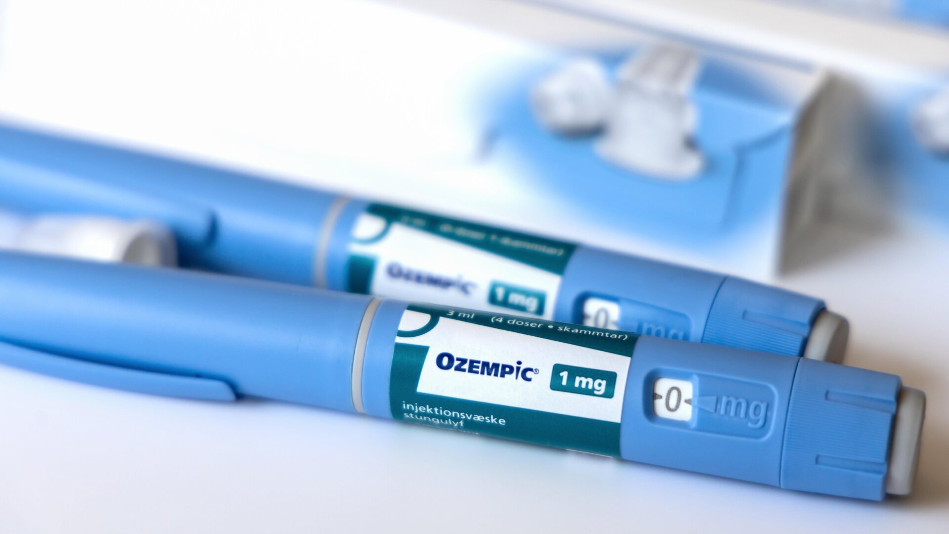 Plumas de inyección de Ozempic de Novo Nordisk, aprobadas para tratar la diabetes tipo 2.