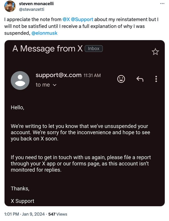 Screenshot: Gizmodo / X