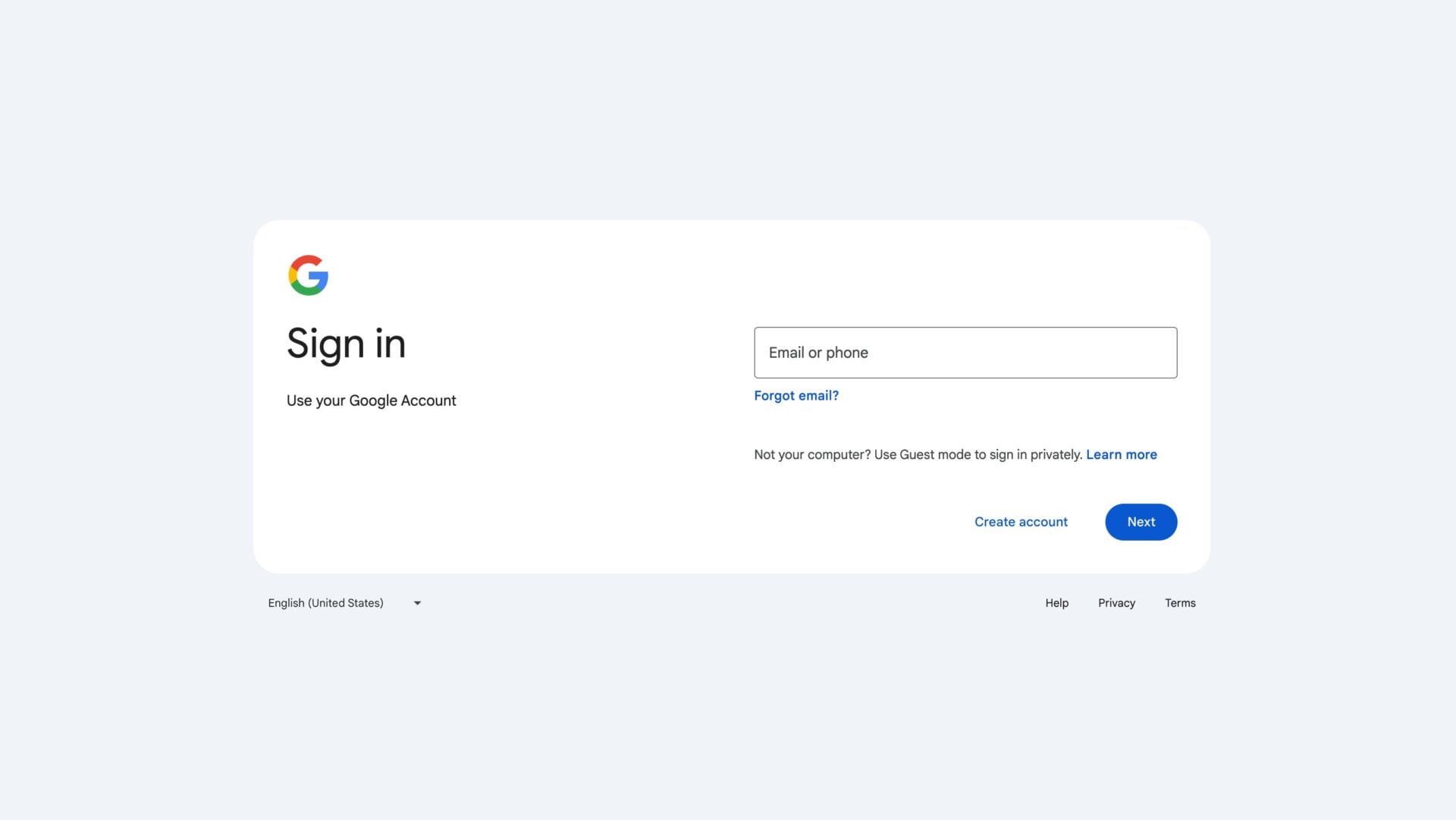Screenshot: Google