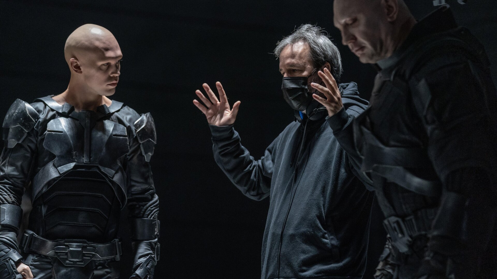 Bautista con Villeneuve y Austin Butler.