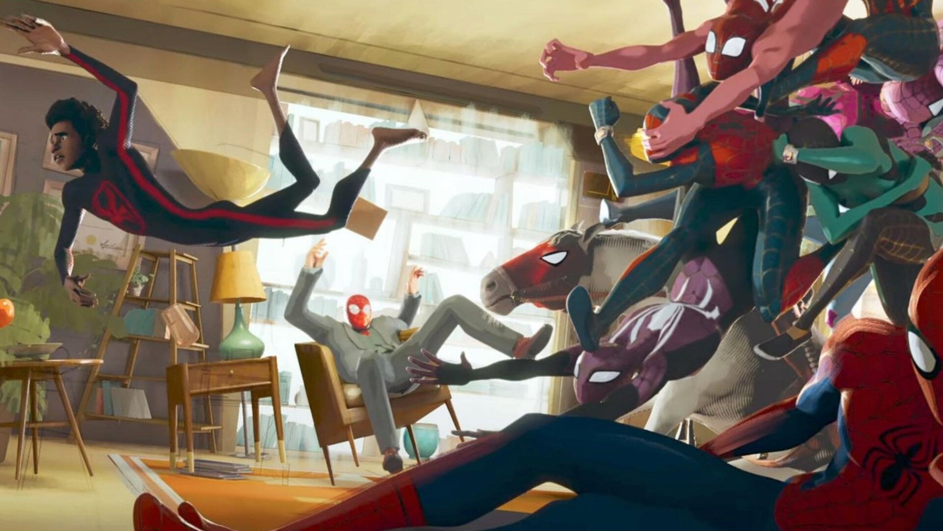 Hay muchos Spider-Men en Spider-Man: A través del Spider-Verse.
