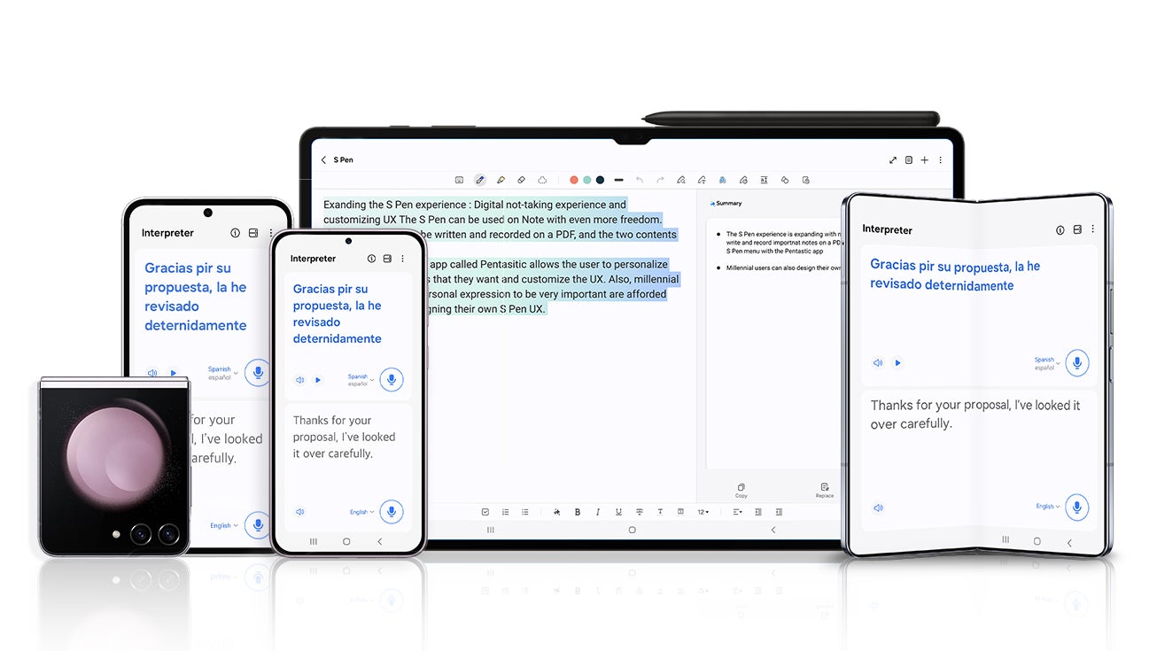 Las funciones Galaxy AI de samsung están llegando a más dispositivos Galaxy.