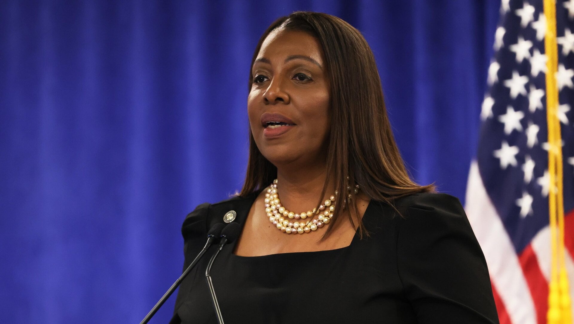 Foto de archivo de la procuradora general Letitia James el 16 de febrero de 2024.
